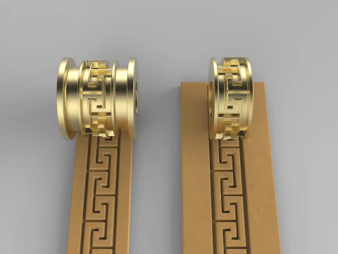 Koła z rolkami teksturowymi do sk&oacute;rzanych wzor&oacute;w glinianych Ozdoba do biżuterii T207 Model do druku 3D