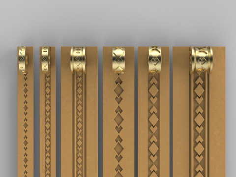 Texture Rollers Wheels for Leather Clay Patterns Ornament for Jewelery T602 3Dプリントモデル