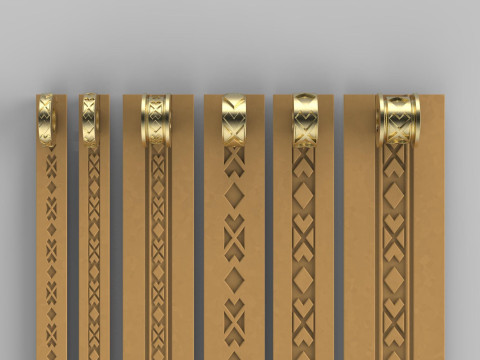 Texture Rollers Wheels for Leather Clay Patterns Ornament for Jewelery T604 Modello di stampa 3D