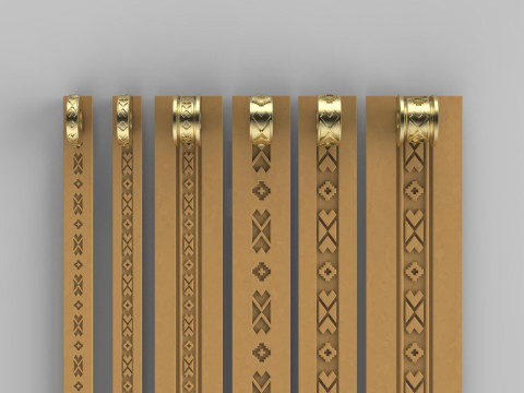 Texture Rollers Wheels for Leather Clay Patterns Ornament for Jewelery T605 3D 打印模型
