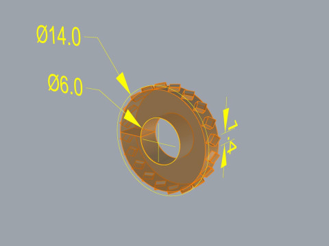 Texture Rollers Wheels for Leather Clay Patterns Ornament for Jewelery T606 3D Print Model