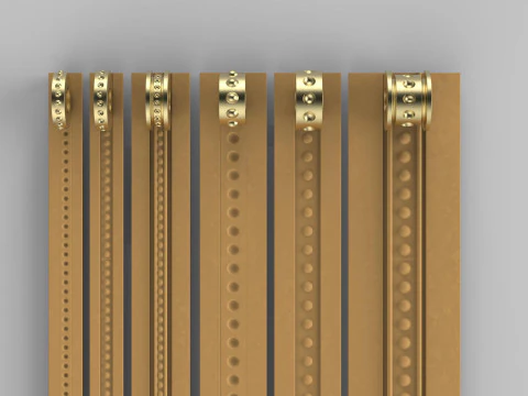 Texture Rollers Wheels for Leather Clay Patterns Ornament for Jewelery T607 3D Print Model