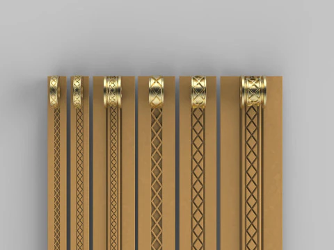 Texture Rollers Wheels for Leather Clay Patterns Ornament for Jewelery T608 3D Print Model