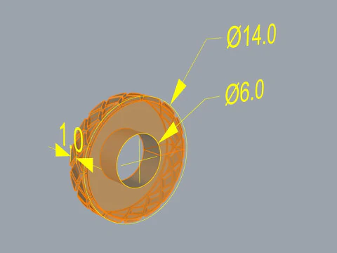 Texture Rollers Wheels for Leather Clay Patterns Ornament for Jewelery T608 3D Print Model