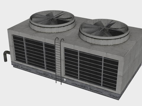 25 in 1 Stylized Rooftop Air Conditioners Collection - Game Assets - Low Poly 3D 모델