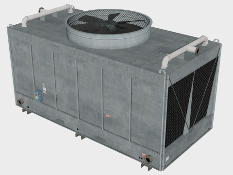 25 in 1 Stylized Rooftop Air Conditioners Collection - Game Assets - Low Poly 3D 모델
