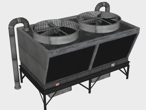25 in 1 Stylized Rooftop Air Conditioners Collection - Game Assets - Low Poly 3D 모델