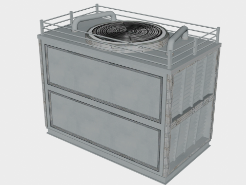 25 in 1 Stylized Rooftop Air Conditioners Collection - Game Assets - Low Poly 3D 모델