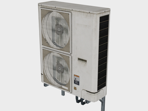 25 in 1 Stylized Rooftop Air Conditioners Collection - Game Assets - Low Poly 3D 모델