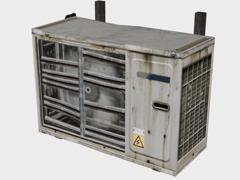 25 in 1 Stylized Rooftop Air Conditioners Collection - Game Assets - Low Poly 3D 모델