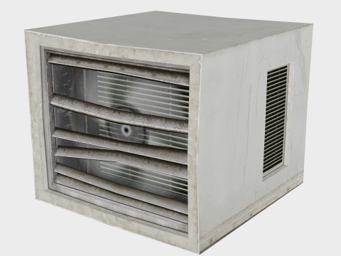 25 in 1 Stylized Rooftop Air Conditioners Collection - Game Assets - Low Poly 3D 모델