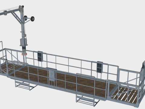 8 in 1 Building Maintenance Unit Collection - Game Assets - Low Poly 3D मॉडल