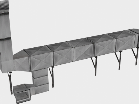38 in 1 Rooftop Vents Collection - Game Assets - Low Poly 3D 모델