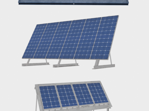 121 in 1 Rooftop Props Mega Pack - Game Assets - Low Poly Modelo 3D