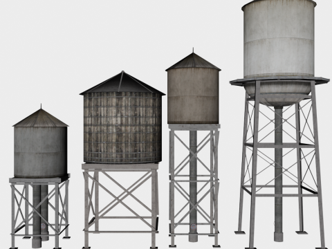 121 in 1 Rooftop Props Mega Pack - Game Assets - Low Poly Modelo 3D
