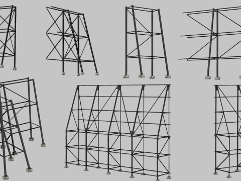 121 in 1 Rooftop Props Mega Pack - Game Assets - Low Poly Modelo 3D