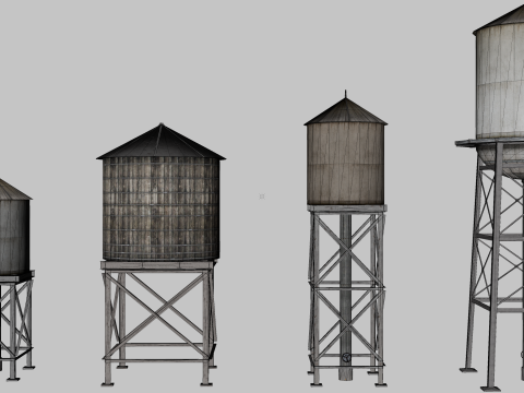 121 in 1 Rooftop Props Mega Pack - Game Assets - Low Poly Modelo 3D