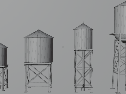 121 in 1 Rooftop Props Mega Pack - Game Assets - Low Poly Modelo 3D