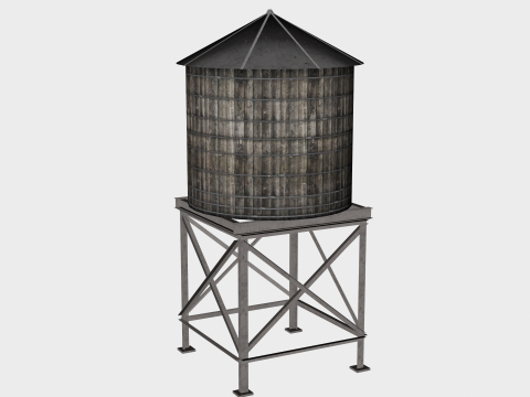 17 in 1 Rooftop Props Trial Pack - Game Assets - Low Poly 3D Модель