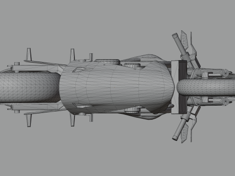 Furyblade 1100X - High Poly Sport Motorcycle Modelo 3D