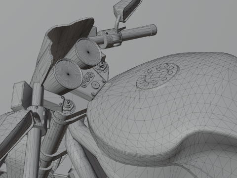 Furyblade 1100X - High Poly Sport Motorcycle Modelo 3D
