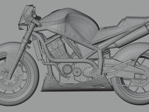 Furyblade 1100X - High Poly Sport Motorcycle Modelo 3D