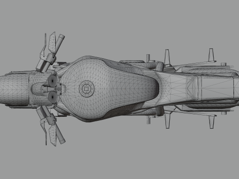 Furyblade 1100X - High Poly Sport Motorcycle Modelo 3D