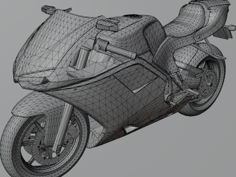 Strale 848X - High Poly Sportbike 3D 模型