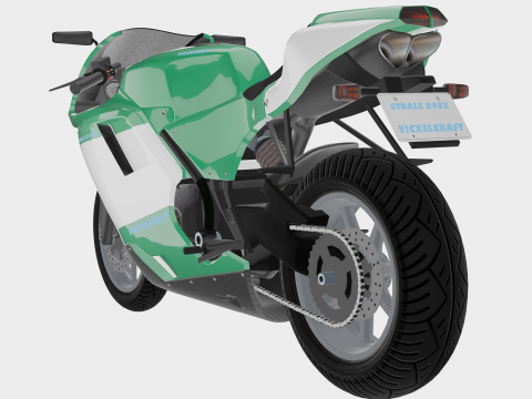 Strale 848X - High Poly Sportbike 3D 模型