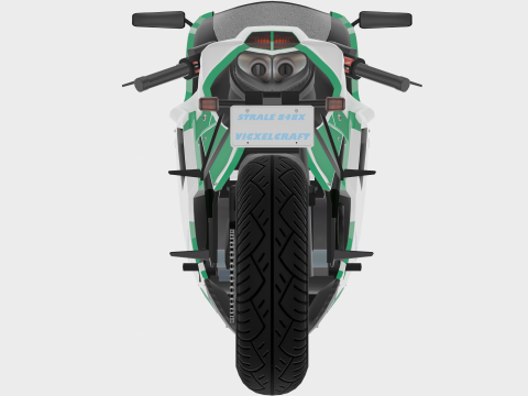 Strale 848X - High Poly Sportbike 3D 模型