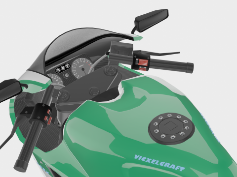 Strale 848X - High Poly Sportbike 3D 模型