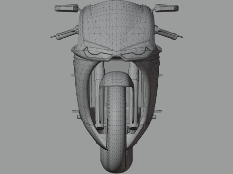 Strale 848X - High Poly Sportbike 3D 模型
