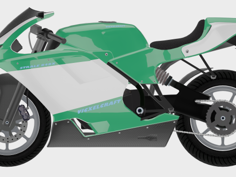 Strale 848X - High Poly Sportbike 3D 模型