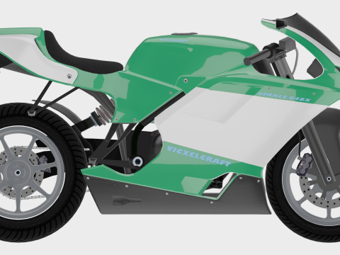 Strale 848X - High Poly Sportbike 3D 模型