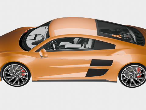 Virex R8X - High Poly Sports car Modello 3D
