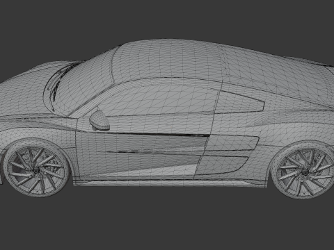Virex R8X - High Poly Sports car Modello 3D