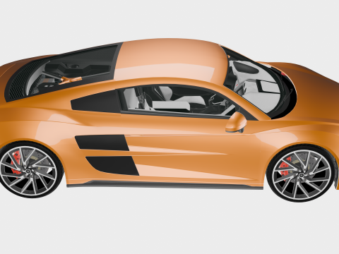 Virex R8X - High Poly Sports car Modello 3D