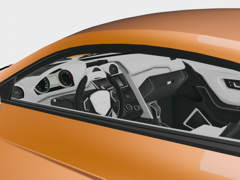 Virex R8X - High Poly Sports car Modello 3D