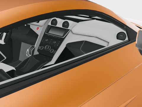 Virex R8X - High Poly Sports car Modello 3D
