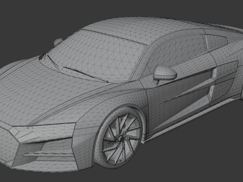 Virex R8X - High Poly Sports car Modello 3D