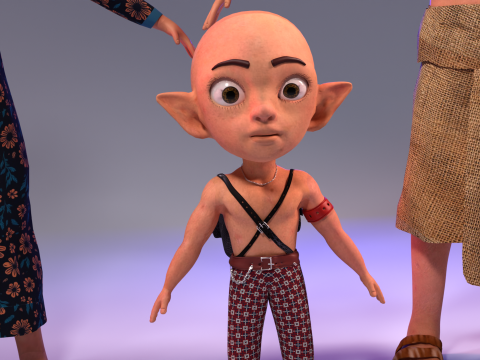 Stylized Family Pck Characters 3D Модель
