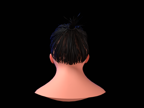 3d low poly head 3D 模型