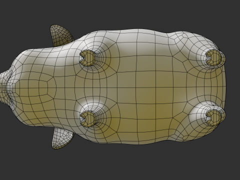 Stylized Pig Model 3D