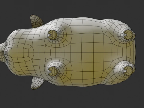 Stylized Pig 3D Model
