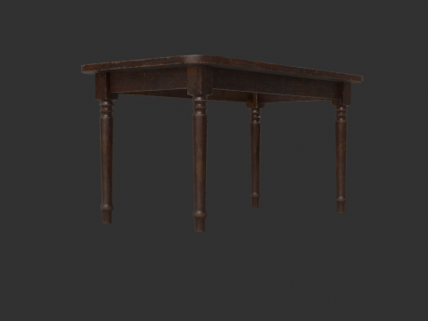 Table and Chairs 3D मॉडल