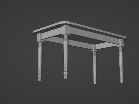 Table and Chairs 3D मॉडल