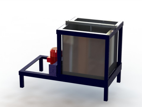 Fish floss oil removal machine 3D Model