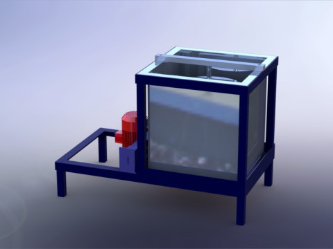 Fish floss oil removal machine 3D Model