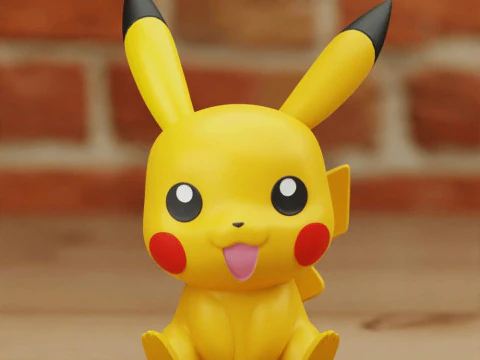Pikachu 3D Print Model