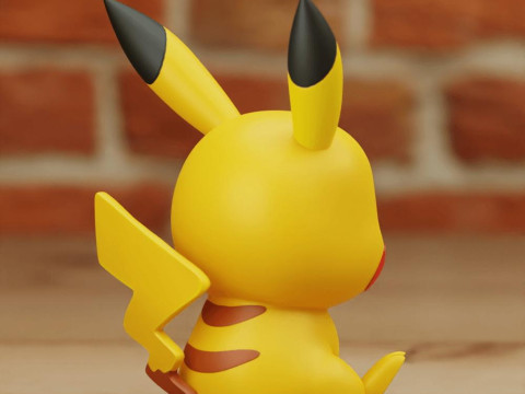 Pikachu 3D Print Model